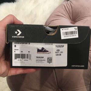 Brand new never worn Navy Converse slip on